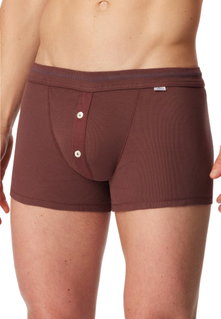 Schiesser Underwear Boxer Shorts Revival Karl-Heinz Havana Red Men's - 1 Piece